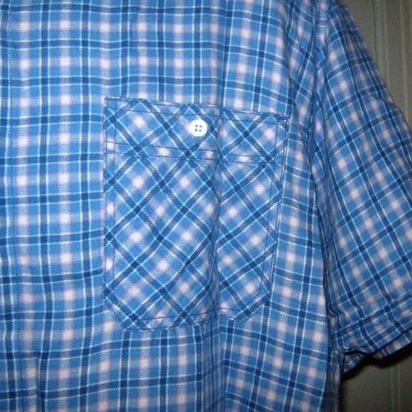 Paper Cloth & Denim Blue XXL Plaid Shirt NWT - Picture 2 of 6